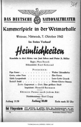 Heimlichkeiten