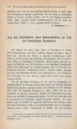 148-164 Aus den Jahrbüchern eines Nonnenklosters zur Zeit der französischen Revolution