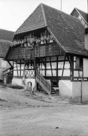 Kaysersberg: altes Fachwerkhaus
