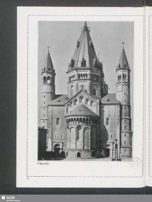 Dom zu Mainz. Ostansicht