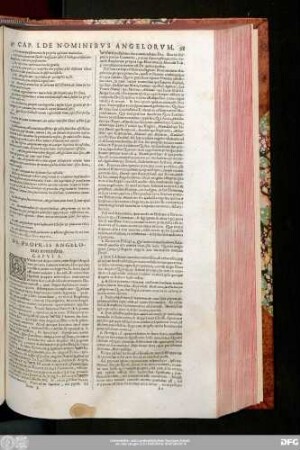 De Propriis Angelorum nominibus. Caput I.