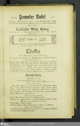 Heft 8. Thekla, Portitz, Abtnaundorf