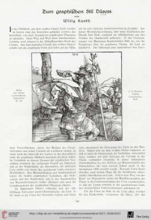 9/10: Zum graphischen Stil Dürers