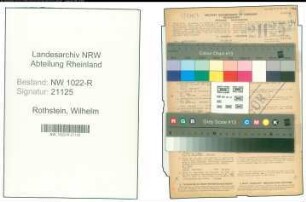 Entnazifizierung Wilhelm Rothstein , geb. 20.06.1921 ()