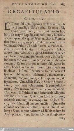 RECAPITULATIO.