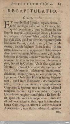 RECAPITULATIO.
