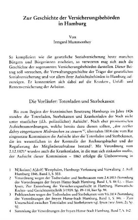 Die Vorläufer: Totenladen und Sterbekassen