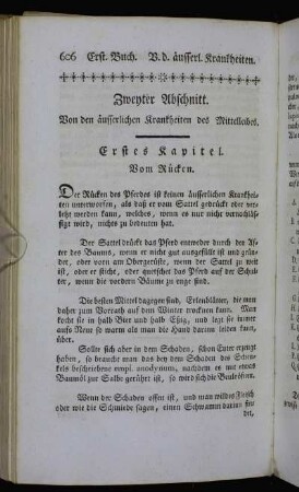 Erstes Kapitel. Vom Rücken.