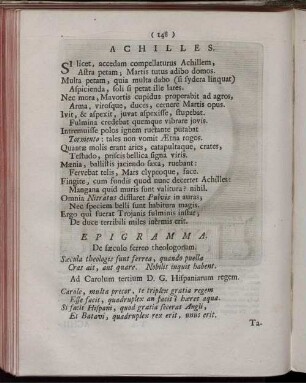 Achilles. [ ... mit Abbildungsbeschreibung].