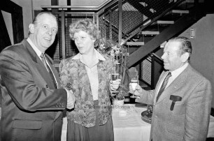 Neujahrsempfang in Kulturzentrum Pferdestall: Arno Pauls mit Bürgervorsteherin Ingeborg Reckling und Heinrich Schmitz
