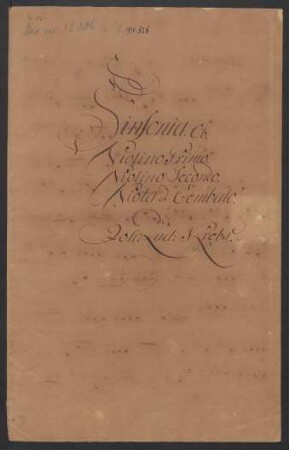 Sinfonien; strings, bc; Es-Dur; Krebs-WV 201
