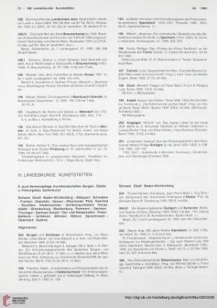 III. Landeskunde. Kunststätten