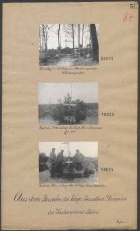 Friedhof von Kirbaty, am Rande russischer Schützengraben