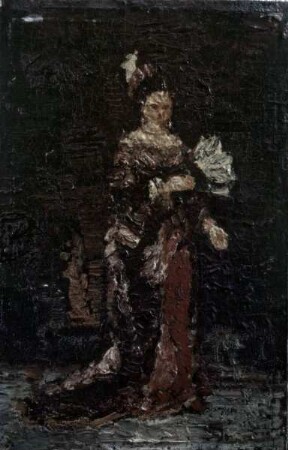 Dame mit Fächer