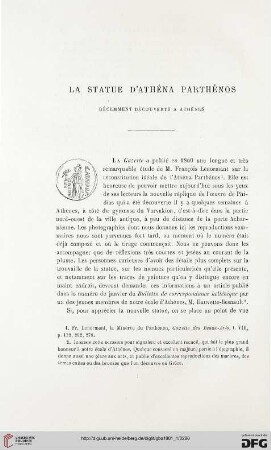 2. Pér. 23.1881: La statue d'Athéna Parthénos récemment découverte a Athènes