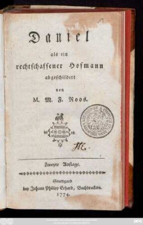 Daniel als ein rechtschaffener Hofmann