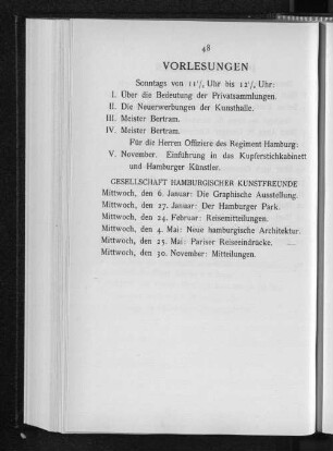 Vorlesungen