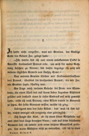 So sey es! : Roman von Alexander Dumas. Nach dem französischen Manuscripte von G. F. W. Rödiger, 2