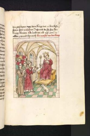 Die Traumdeuter vor dem König; (Kapitel X: Von König Sedras)