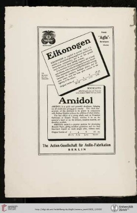 The Actien-Gesellschaft für Anilin-Fabrikation [Eikonogen and Amidol]