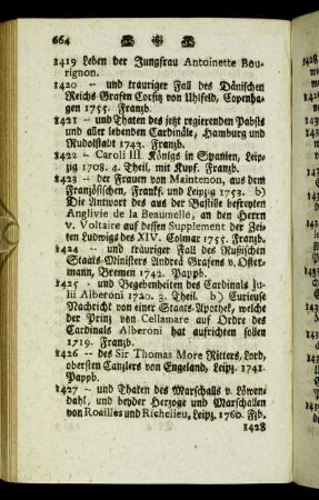 1422 - Caroli III Königs in Spanien,[...] - 1787 - Georg Fried. Königl. Preußis. Kriegs-Recht,[...]