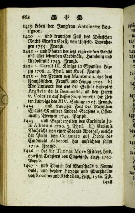 1422 - Caroli III Königs in Spanien,[...] - 1787 - Georg Fried. Königl. Preußis. Kriegs-Recht,[...]