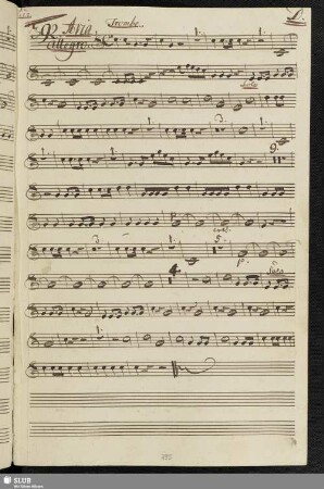 392. Aria: Fra Corni Trombe e Timpani / Gazzaniga, G.