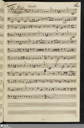 392. Aria: Fra Corni Trombe e Timpani / Gazzaniga, G.