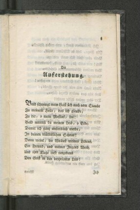 Die Auferstehung.