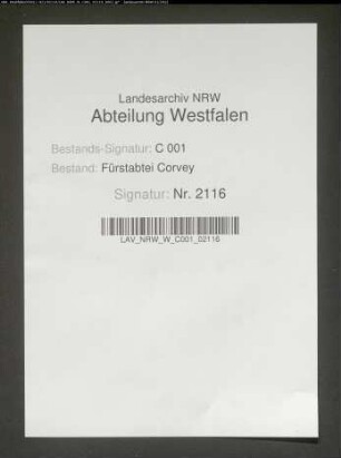 Belehnung der Grafen von Waldeck mit dem Zehnten zu Osterhausen (Reverse)