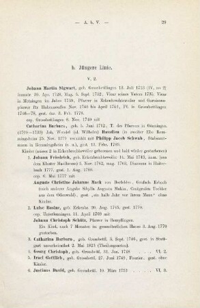 29-43: A, b: Jüngere Linie