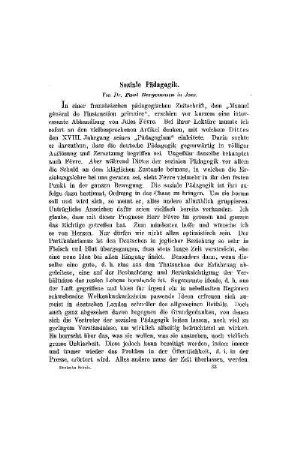 Soziale Pädagogik