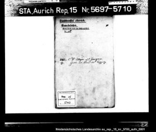 Hausierkonzessionen und -gesuche: Calmer H. Meyer aus Jemgum, Leinenwarenhandel