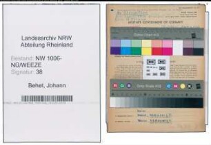 Entnazifizierung Johann Behet , geb. 28.08.1901 (Gattersaeger)