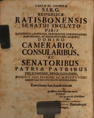 Exercitatio de ingressu summi pontificis in sanctum sancto rum : ad Levit. XVI. 11.12.13