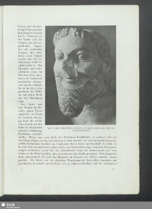 Der dreileibige Dämon aus dem Giebel des ersten Athenatempels