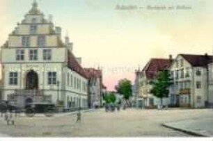 Marktplatz mit Rathaus in Salzuflen
