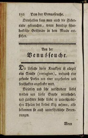 Von der Venusseuche.