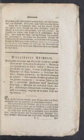 Vierzehnter Abschnitt