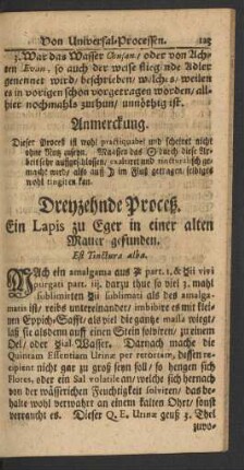 Dreyzehnde Proceß