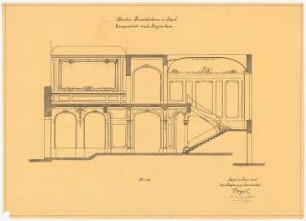 Kunstakademie, Kassel: Längsschnitt des Treppenhauses