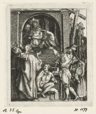 Schaustellung Christi, Blatt 12 der Folge "Passion"