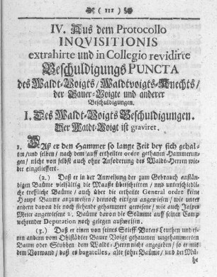 I. Des Waldt-Voigts Beschuldigungen.