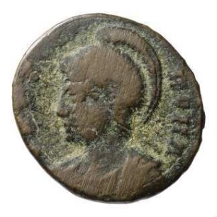 Münze, Follis, Aes 4, 333 - 335 n. Chr.