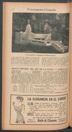 El monumento á Coquelín - [Fotografía]