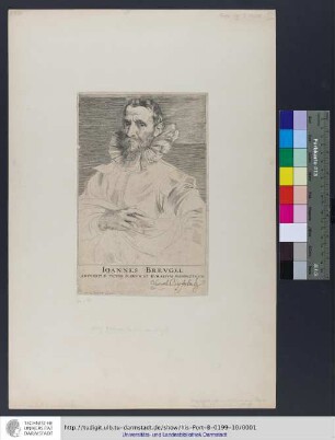 Ioannes Breugel Antverpiæ Pictor Florvm Et Rvralivm Prospectvvm / Ant. van Dyk fecit aqua forti