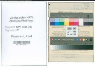 Entnazifizierung Josef Passmann , geb. 06.11.1889 (Beamter)
