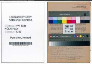 Entnazifizierung Konrad Porschen , geb. 18.04.1903 (Kaufmaennischer Angestellter)
