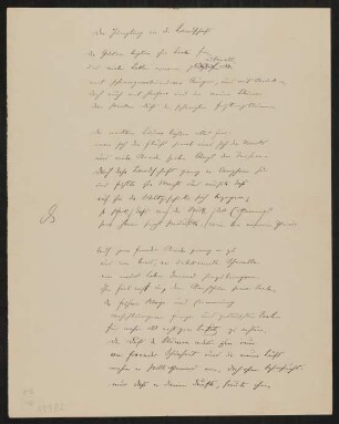Gedicht: Der Juengling in der Landschaft