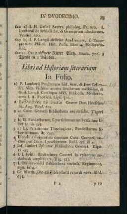 83-217, Libri ad Historiam literariam